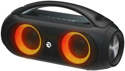 Raycon Power Boombox zvučnik, prenosivi Bluetooth bežični zvučnik sa 3.5 mm AUX kablom, FM Radio,