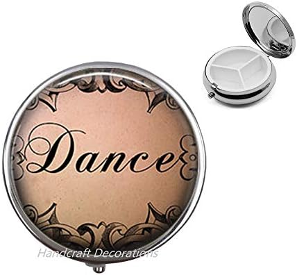 Plesni tablet Box-Dance-Dance Nakit-Dancer-Ballerina Poklon-Ballerina Pill Box-Dance Recital