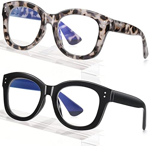 Eyeguard 2 Pakovanje Naočale za čitanje za žene za žene Plavo svjetlo Blokiranje naočala modni proljetni čitaoci