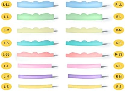 Studysets 8 pari šipke za lash lift silikonske jastučiće za lash lift Permunging Curler Makeup Beauty Tool
