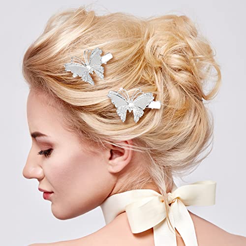 BBTO 6 parovi Metal Butterfly hair Clips vjenčanje hair Clips dekorativna Butterfly Hair Accessories 3D