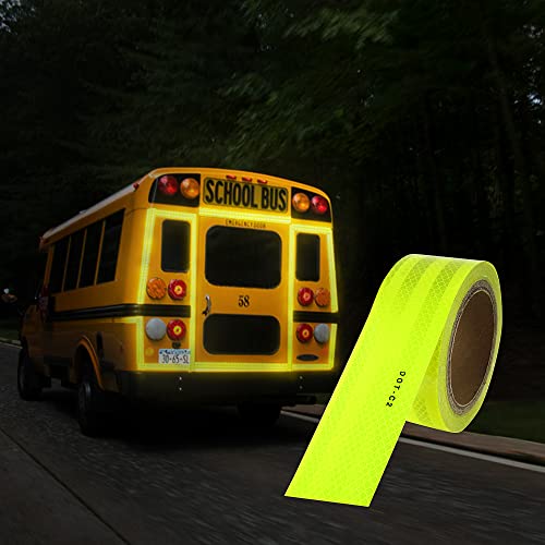 Gwikylo Dot-C2 Yellow Reflection traka, 2 inčni X 150 FT vanjski sigurnosni traka za sigurnosne trake Vodootporna