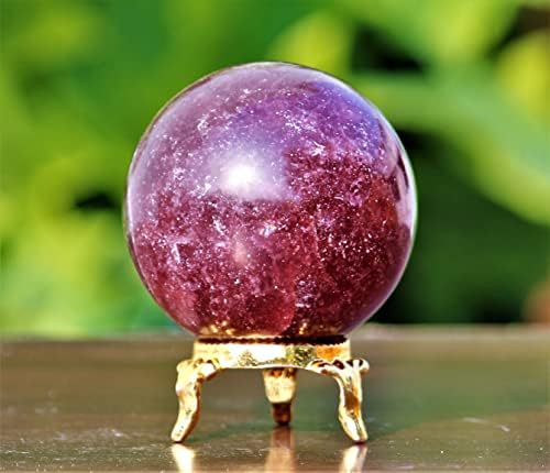 Polirano prirodno crveno jagoda Kvarc Crystal Chakras Izlečivanje Metafizička kamena sfera Meditacija