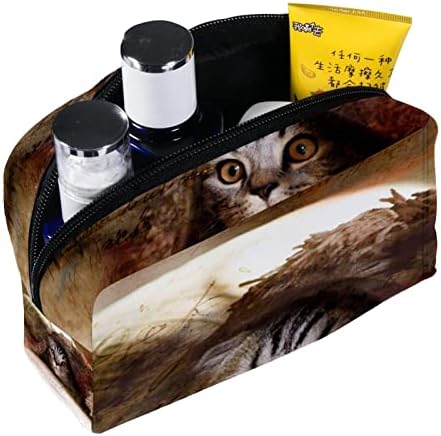Toaletna torba, putni šminka kozmetička torba za žene muškarce, lijepa mačka