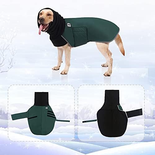 Pas Vodootporna jakna-topla runa zimski kaput odjeća za velike pse vjetrootporna reflektirajuća korlaka za