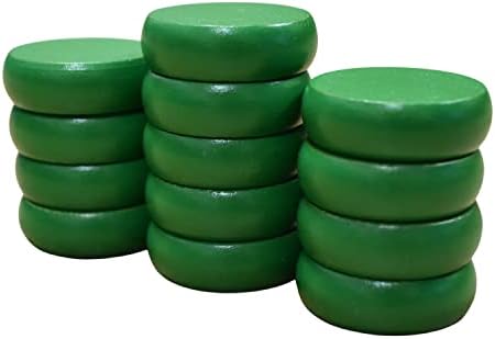 13 zelenih malih krokinolskih diskova - napola set