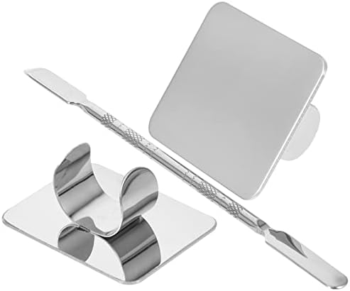 CLISPEED 2 kompleta paleta prstenova vanjski Set Set od nehrđajućeg čelika srebrni inox Makeup Mini