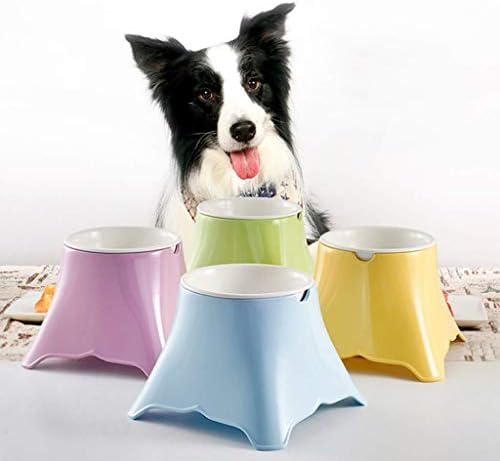 ZSQAI pas sa visokom posudom za hranu, debelom keramičkom Zdjelom za pse protiv klizanja, posebnom
