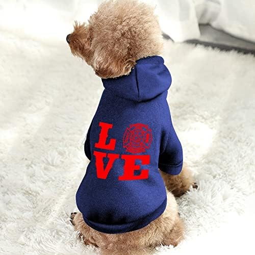 Ljubavni vatrogasci personalizirani kućne ljubimce za kućne ljubimce mekani ugodno odjeća za pse prozračne