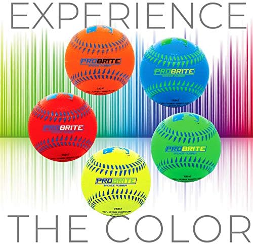 Franklin Sports - Pro Brite - Neon gumeni telball - MLB - Mladi Tploagal - bejzbol + softball - unutarnja