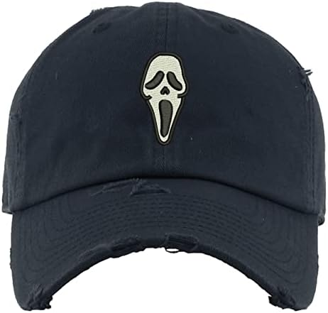 Scream Horror Smiley Face tata šešir za vez vintage Podesiva vezena kapa