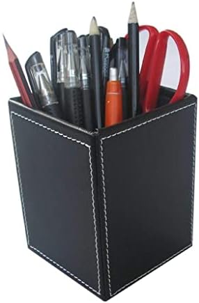 ZHUHW PU kožna kvadratna olovka držač za olovku čaša za desktop Kancelarijski materijal kutija za odlaganje kancelarijskog