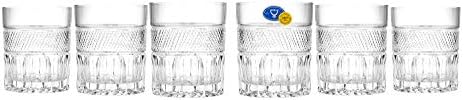 Elegantna i moderna ruska Kristalna čaša za piće za dom, zabavu i događaje - 11 oz, čaša za viski, 330 ml, Set