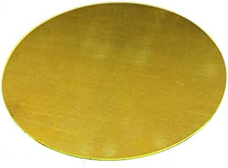 Nianxinn Mesingani disk Lim kružna okrugla H62 bakar CNC obrada metala rezane sirovine Debljina 2mm, Prečnik 100mm 1kom Lim od čistog bakra