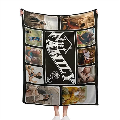 Ostalo klasificirano obiteljske deke za bebe, prilagođenu sliku pokrivač poklona za porodicu, čineći uspomene
