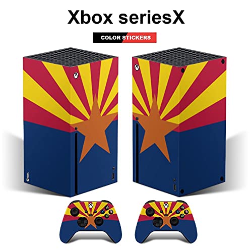 Zastava države Arizona Xbox Seriesx Konzola i kontrolor Kože i kože kože Naljepnica naljepnica naljepnica