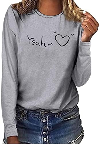 Teen Girls Ljeto Fall Tee Dugi rukav 2023 odjeća Crewneck Pamuk Graphic Lounge Top košulje za žene 98 98