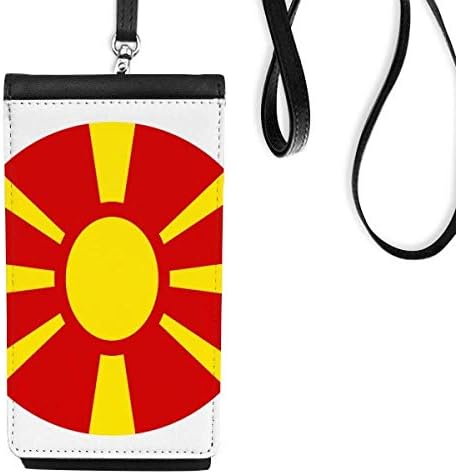Makedonija Evropa Nacionalni amblem Telefon novčanik torbica Viseća torbica za mobilne torbe