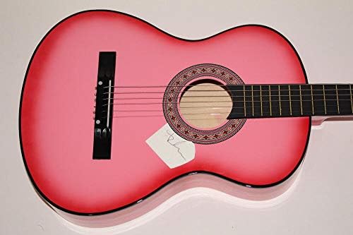 Madona potpisao autografa ružičaste akustične gitare - poput djevice, istinsko plavo, rijetko