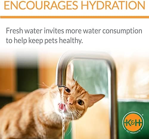 K & amp;H pet PRODUCTS CleanFlow posuda za filtriranu vodu za mačke granitna posuda od 80 unci & amp; rezervoar od 90 unci