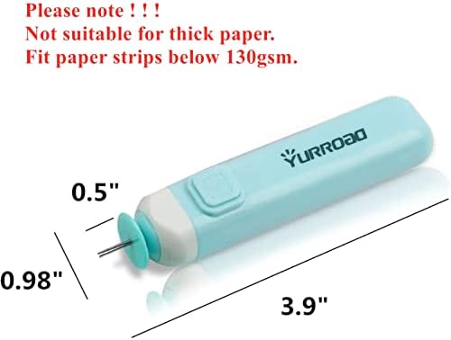 2 u 1 električna olovka za kotrljanje papira s prorezima za opće papirne trake za Quilling i šire