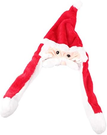 TOYANDONA Božić Santa kape sa pokretnim ušima Funny Santa Claus Cosplay šešir za Božić Holiday Party