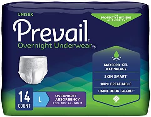 Prevladavaju Inkontinency Unisex preko noći donje rublje, preko noći apsorpcija, velika, 14 brojeva