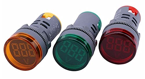 XNWKF LED displej Digitalni mini voltmetar AC 80-500V naponski merač mjerača za ispitivanje volt-monitor