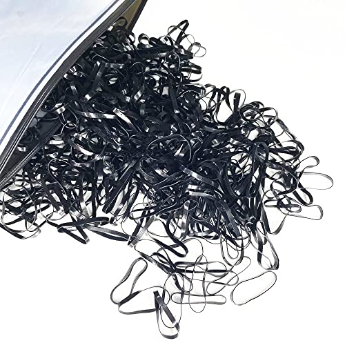 1000kom Crne elastike vezice za kosu Mini gumene trake za djevojčice Baby Toddler neklizajuće bez oštećenja