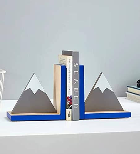 Snow Mountain drveni držači za knjige, Neklizajući nosači za knjige za teške uslove rada, slatki ukrasni