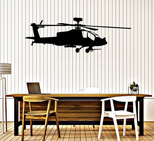 Veliki vinilni zidni ukras helikopter zrakoplovne snage dječake Dječje sobe Narančaste