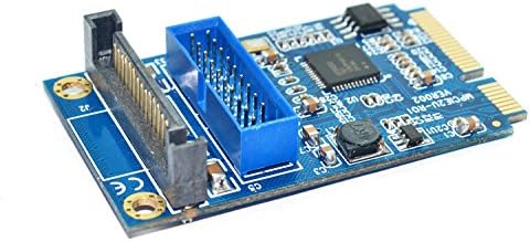 Sintech Mini PCI - E na Dual USB 3.0 port Adapter kartica sa 50cm 20pin kablom za zaglavlje