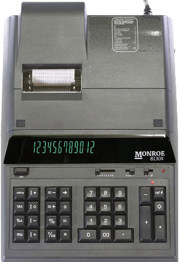 Monroe 8130x Heavy Duty Printing kalkulator za Računovodstvo i kupovinu profesionalaca