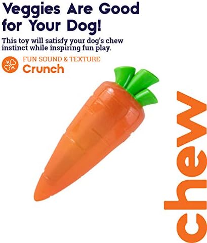 Petstages Crunch Veggies Carrot pas žvakač igračaka, velika
