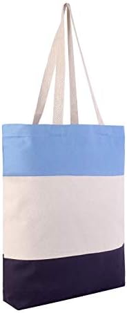 Pakovanje od 12-platnenih praznih torbi za kupovinu u Tri boje za višekratnu upotrebu