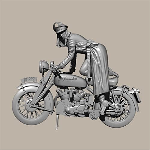 ETRIYE 1/24 Drugog svjetskog rata ženski vojnik i motocikl smola karakter model Kit neobojen i Nesastavljeni