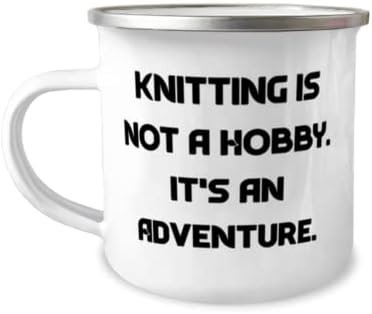 Pletenje za višekratnu upotrebu 12oz kamper šolja, pletenje nije hobi. To je, pokloni za prijatelje,