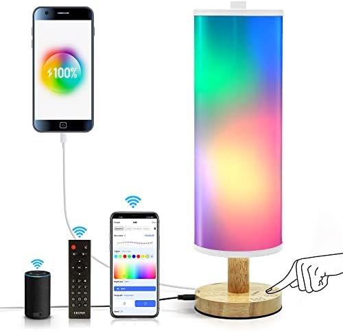 chiphy table Lamp, Smart Table Lamp RGB Lampe Za promjenu boje, daljinsko upravljanje i upravljanje