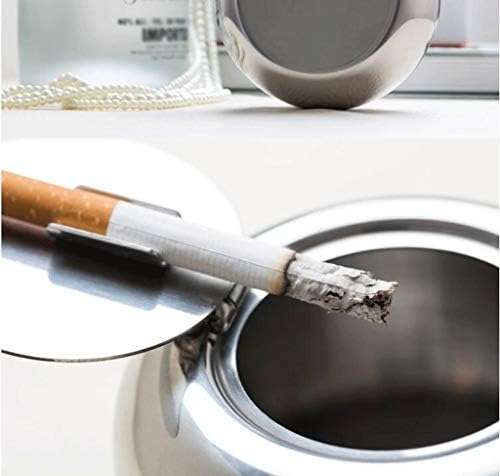 Sjydq pepeljara, nehrđajući čelik Moderna tablica pepeljara sa poklopcem, pepeljarom za cigarete za unutarnju