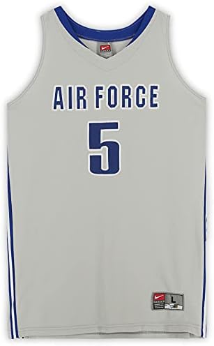 Sportska memorabilia Air Farcons Falcons Team izdano 5 Sivi dres sa plavim brojevima iz košarkaškog programa