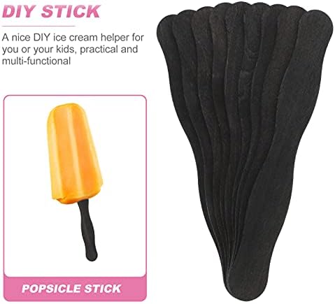 Bestoyard Popsicle Stick Dekorativne biljke 50pcs Popsicle Sticks Prirodni drveni zanatski štapići Sladoled