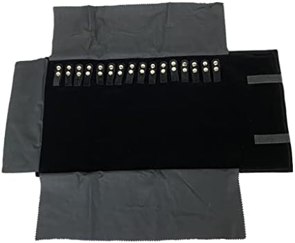 Ydxny Nakit Storage Crna baršunasta torba ogrlica Nakit Roll nakit displej torba multifunkcionalni organizator putovanja