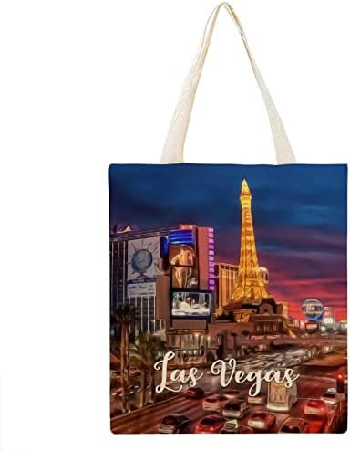 Las Vegas višekratna torba za namirnice City Home Fold torba za kupovinu torba za ramena mama torbe / pokloni