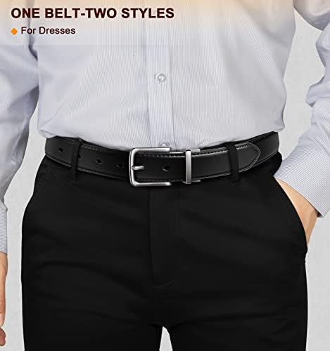 BULLIANT muški pojas, reverzibilni pojas 1.25 za muške Casual Golf haljine hlače,jedan Reverse za 2 strane
