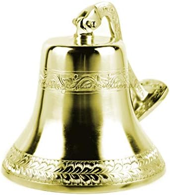 Srebrni Kovač Pencilirani Metal izrezbaren lijepo aluminijsko brušeno nikl dekorativno zvono | rasadnik
