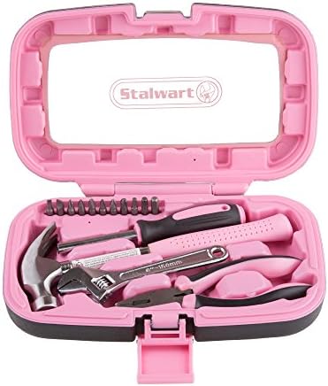 Stalwart 75-HT2015 ručni alati, Pink Set alata-15 komada Stalwart-a, Set uključuje-čekić, ključ, odvijač, klešta