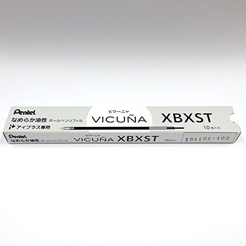 Pentel XBXST5-a Viconia Eye plus Prilagođeni punjenje olovke, 0,5, crna, 10 komada