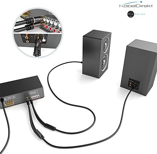 KabelDirekt-RCA/phono Y kabl – 10ft dugačak – 1 do 2 RCA / phono, stereo audio kabl