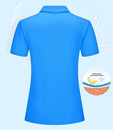 TACVASEN ženske polo majice kratki rukav upf 50+ zaštita od sunca Golf polo majice za žene suho fit brzo