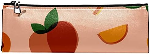 GUEROTKR pernica, torbica za olovke, torba za olovke, torbica za olovke estetska, uzorak voća ružičaste breskve